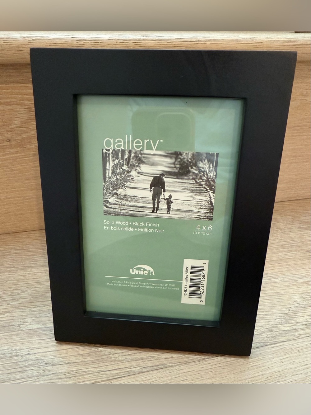 Gallery Black Solid Wood 4x6 Picture Frame